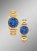 Quartz partnerhorloge van Pools met maanstanden 