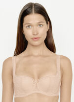 Susa dirndl-bh met gebloemd, elastisch kant aan de voorzijde BEIGE