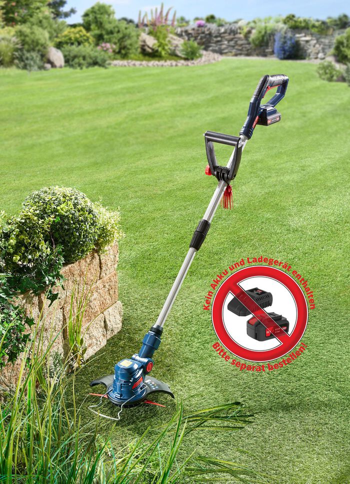 Accu grastrimmer (accu en oplader niet meegeleverd) 