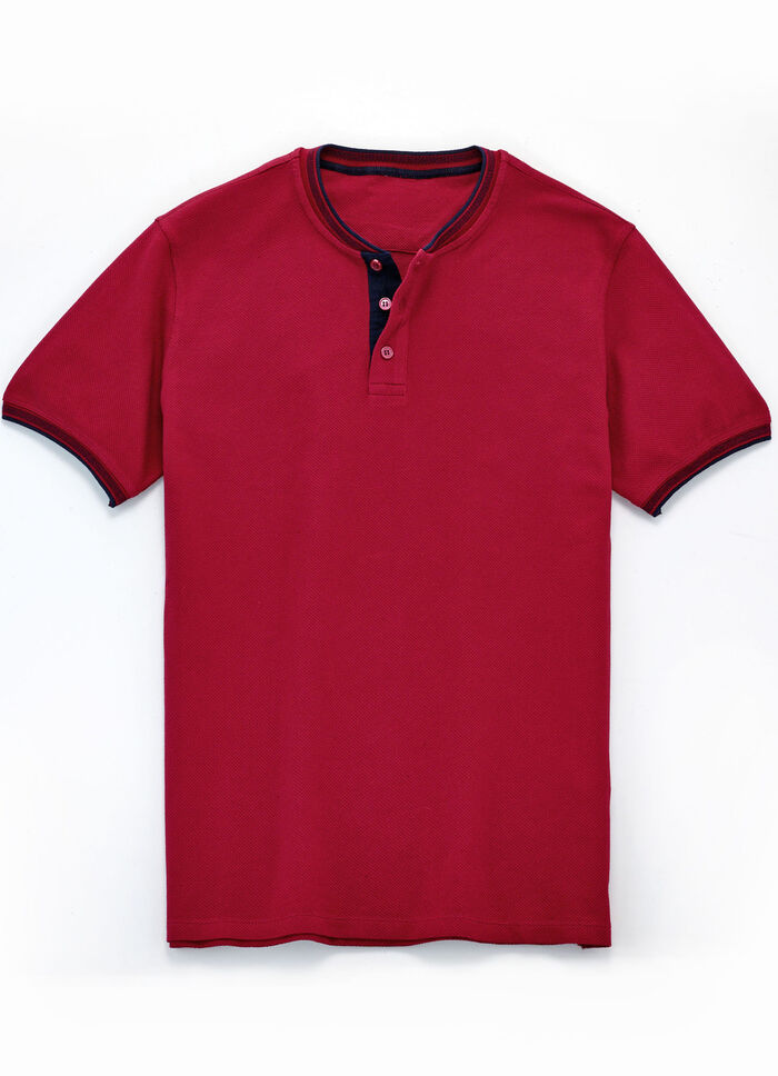 Shirt in 3 kleuren DUNKELROT