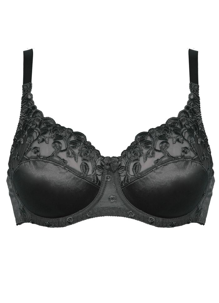 Naturana two-pack beugelbeha met tule borduursel op de voorkant 