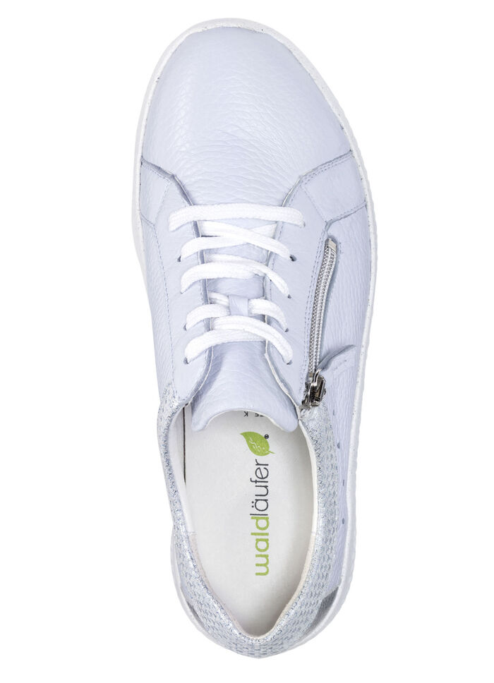 Waldläufer, comfortabele dames veterschoenen, breedte K, met uitneembaar voetbed BLEU-SILBER