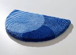 Badkamerset van LineaDue met antislip achterkant BLAUW