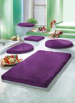 Mesana badset met antisliprug AUBERGINE