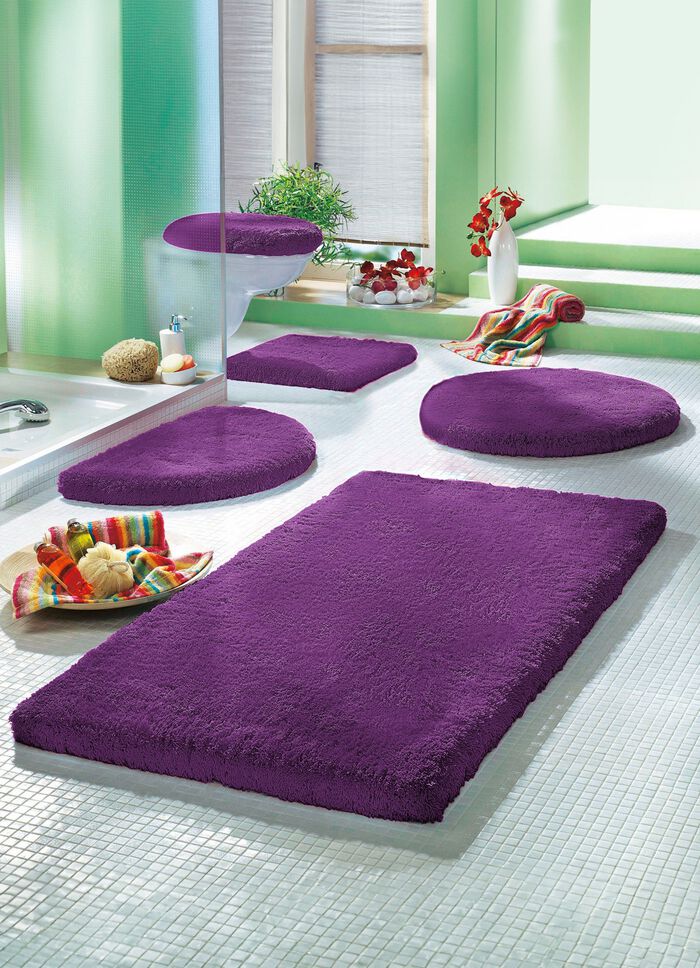 Mesana badset met antisliprug AUBERGINE