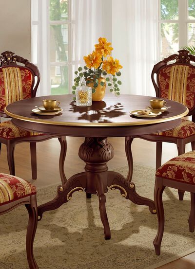 Ronde eettafel met verlengstuk 