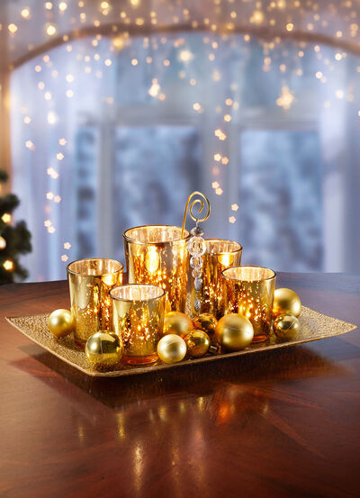 Glazen kaarsenhouder 18 stuks 