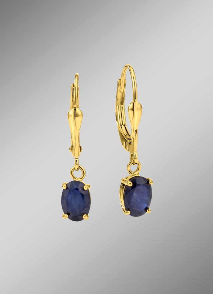 Charmante oorbellen met echte edelstenen 