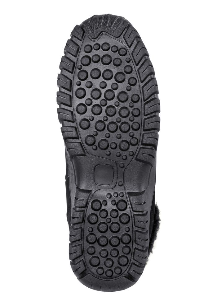 Enkellaarsjes met vetersluiting en klimaatmembraan ZWART