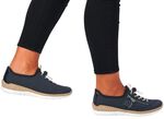 Rieker, sportieve damessneakers, met MemoSoft binnenzool DONKERBLAUW