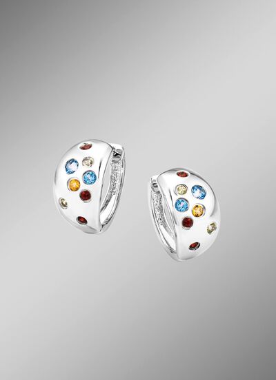 Schitterende elegantie: creolen met echte edelstenen 