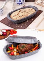 Broodbakset, 3-delig, granietlook 