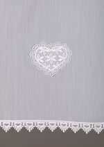 Korte jaloezie&euml;n met gehaakte randen 