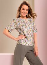 Blouse met zijsplitten 