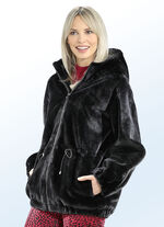 Jas met vaste capuchon 