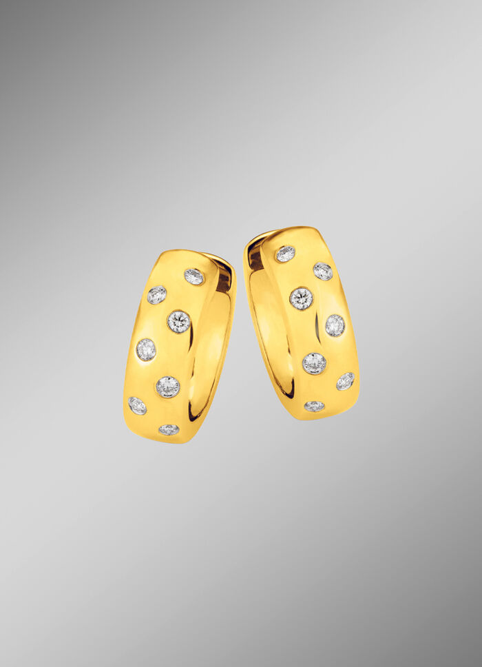 Fantastisch mooie oorringen met diamanten 