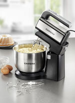 Carrera handmixer met roterende RVS mengkom 