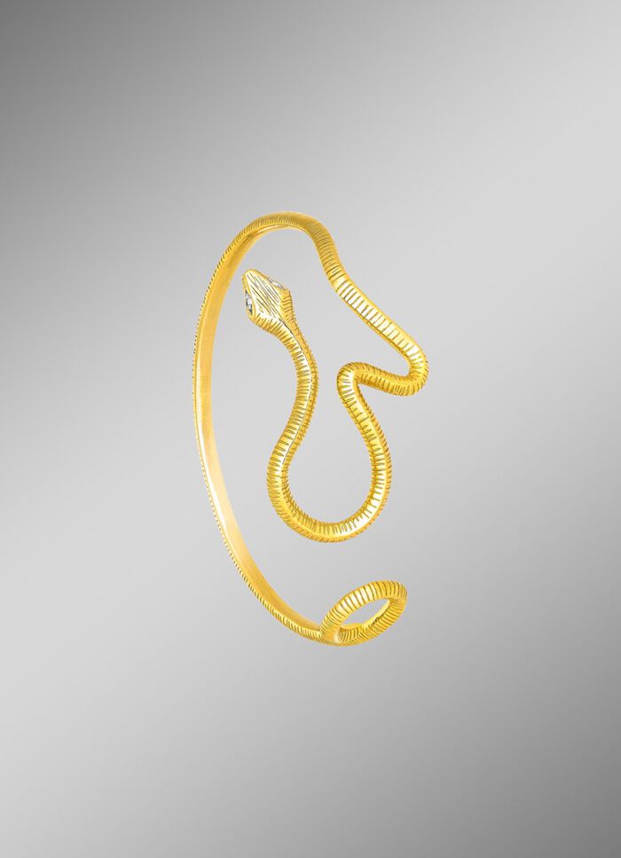 Vergulde armband met diamanten 