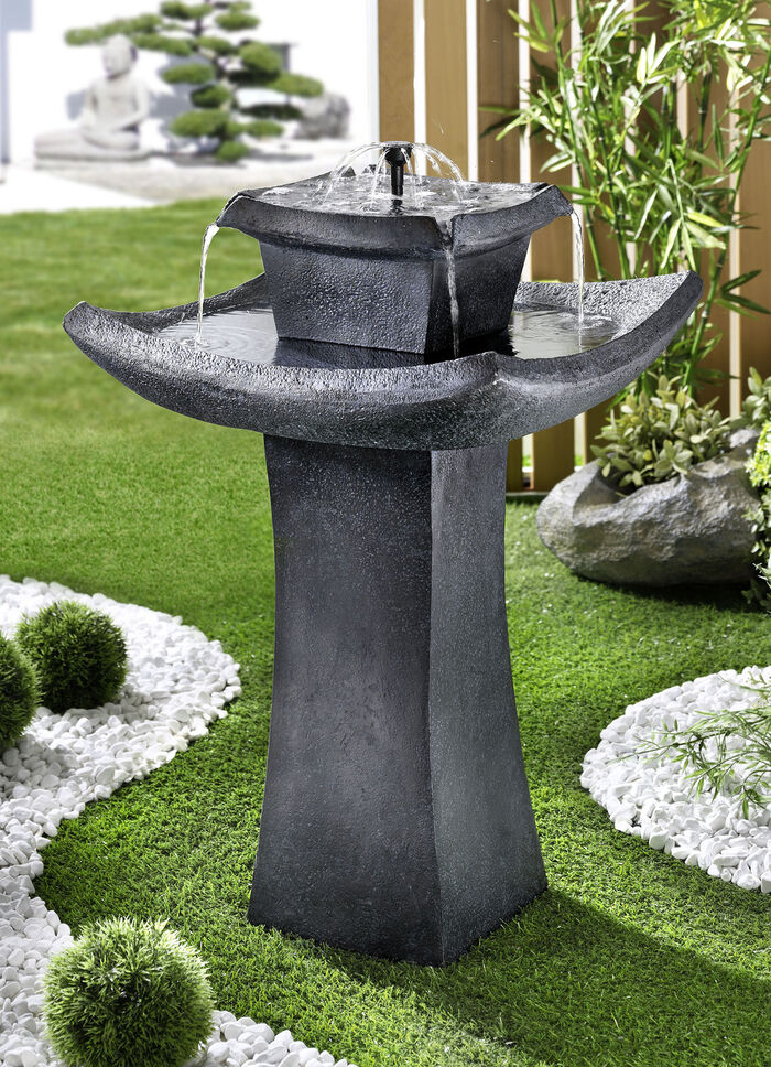 Zonnefonteinpagode met een bedrieglijk echte steenlook 