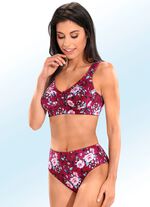 Set van 2 slips met een harmonieus bloemdessin 