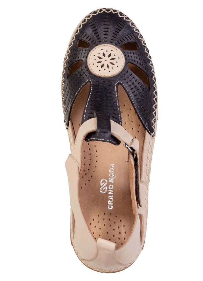 ELENA EDEN, zomerse damespantoffels, breedte H, met uitneembaar voetbed 