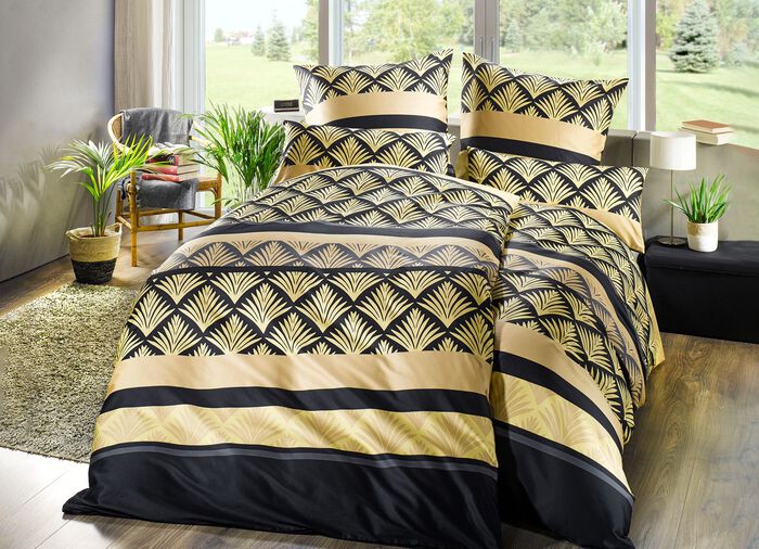 Hoogwaardige beddengoedset met reactieve print 