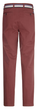 Broek "Brühl" met riem in 3 kleuren DONKERROOD