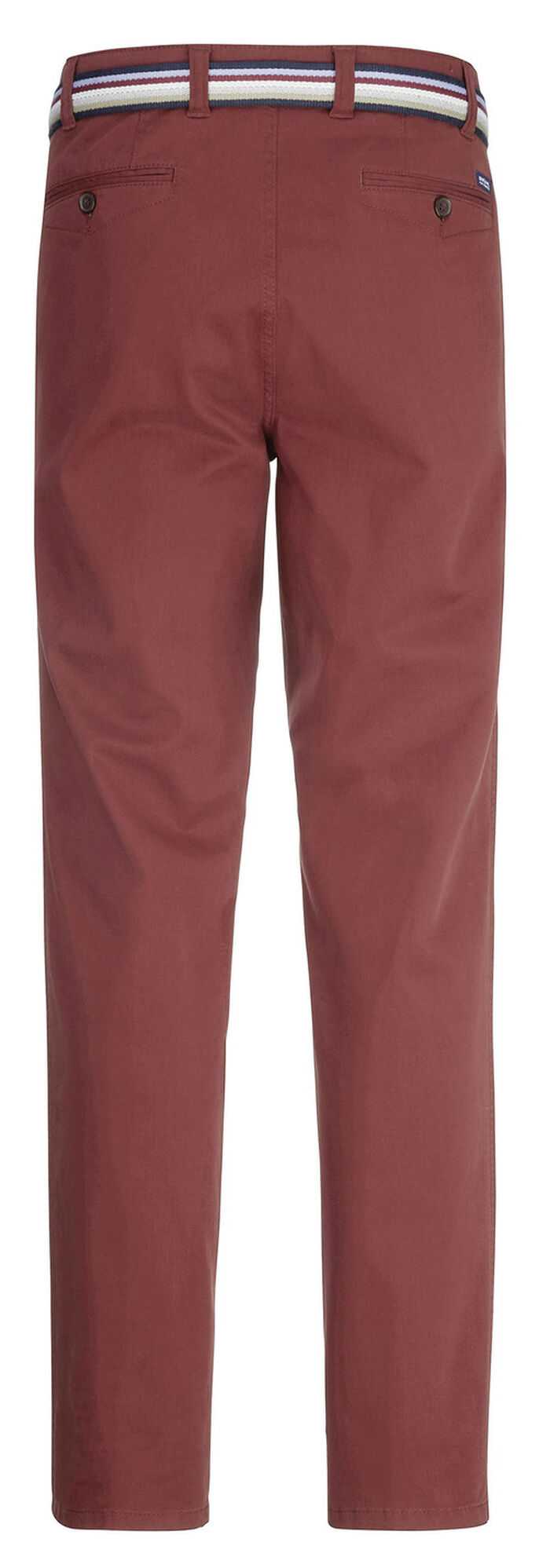 Broek "Brühl" met riem in 3 kleuren DONKERROOD