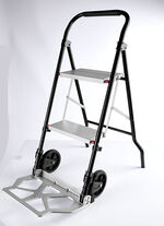 Opvouwbare trolley met traplading 