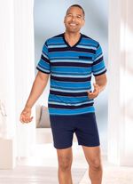 Tweepak korte broeken met V-hals en borstzakje 