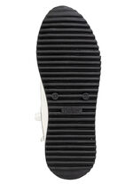 Rieker veterlaarsje in luipaardprint of denimstijl BLAUW-WIT