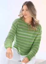 Gestreepte trui LIMOEN-ZAND