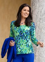 Shirt met schitterende all-over print 