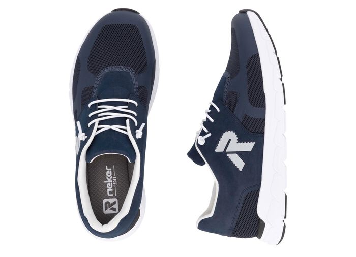 Rieker sneakers met elastische decoratieve vetersluiting DONKERBLAUW