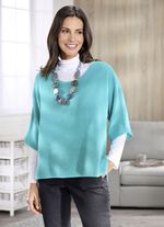 Losvallende trui TURQUOISE