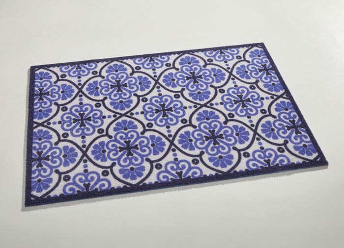 Deurmat met antislip latex achterkant 