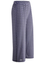 Culottes in een comfortabele pull-on stijl MARINE-WEISS-BLAU