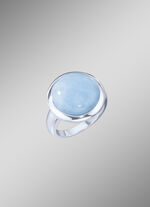 Damesring met echte melkaquamarijn 