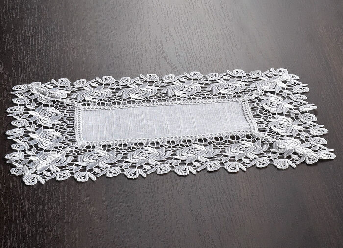 Tafel- en kamerdecoratie met kanten rand SEKT