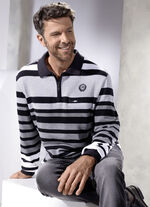 Poloshirt met borstzak met ritssluiting 