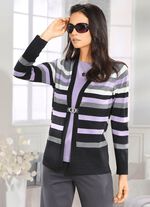 Trui met scheerwol ANTRACIET-LILA-GRIJS GEM&Ecirc;LEERD