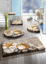 GRUND badkamerset met antislip latex achterkant ZAND