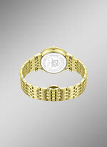 Roterend quartz herenhorloge met roestvrijstalen bandkast 