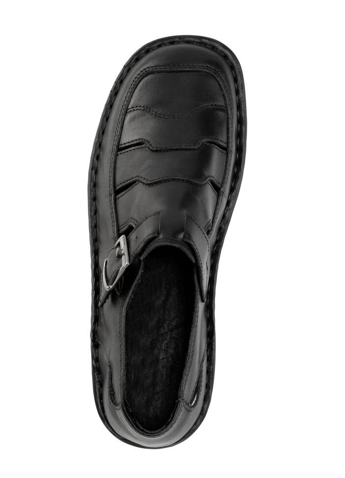 ELENA EDEN pantoffels met luchtige openingen ZWART