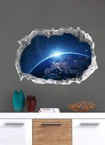 3D muur tattoo Galaxy noctilucent 