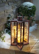 LED-lantaarn "Ster" KOPER