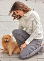 Trui met uitgebreide structuur 