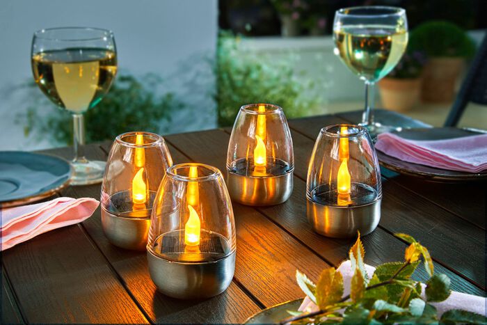 Solarlantaarns, set van 4 