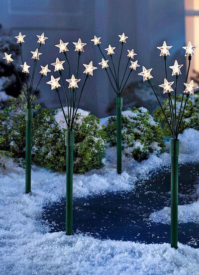 Sterrenstaven met timerfunctie, set van 4 