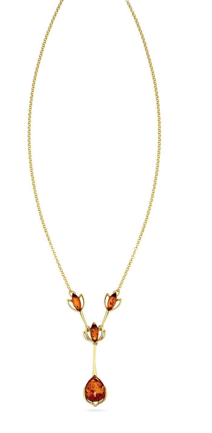 Ketting met echt barnsteen 